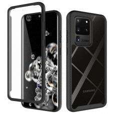[Užsakomoji prekė] Dėklas Samsung Galaxy S20 Ultra / S20 Ultra 5G + Folie - Techsuit Defense360 Pro - Juodas