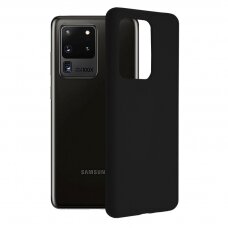 [Užsakomoji prekė] Dėklas skirtas Samsung Galaxy S20 Ultra / S20 Ultra 5G - Techsuit Soft Edge Silicone - Juodas