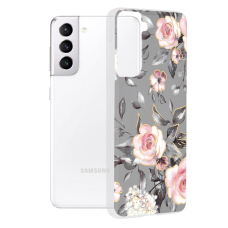 [Užsakomoji prekė] Dėklas skirtas Samsung Galaxy S21 5G - Techsuit Marble Series - Bloom of Ruth Pilkas QWR492