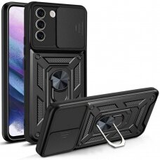 [Užsakomoji prekė] Dėklas skirtas Samsung Galaxy S21 FE 5G - Techsuit CamShield Series - Juodas FET712