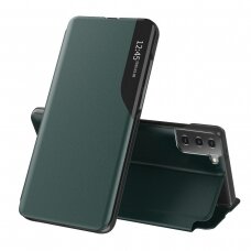 [Užsakomoji prekė] Dėklas Samsung Galaxy S21 FE 5G - Techsuit eFold Series - Tamsiai Žalios spalvos