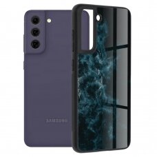 [Užsakomoji prekė] Dėklas skirtas Samsung Galaxy S21 FE 5G - Techsuit Glaze Series - Mėlynas Nebula