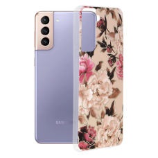 [Užsakomoji prekė] Dėklas skirtas Samsung Galaxy S21 Plus 5G - Techsuit Marble Series - Mary Berry Nude VOS129