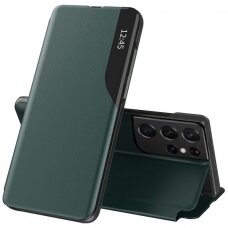 [Užsakomoji prekė] Dėklas Samsung Galaxy S21 Ultra 5G - Techsuit eFold Series - Tamsiai Žalias