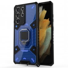 [Užsakomoji prekė] Dėklas skirtas Samsung Galaxy S21 Ultra 5G - Techsuit Honeycomb Armor - Mėlynas
