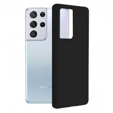 [Užsakomoji prekė] Dėklas Samsung Galaxy S21 Ultra 5G - Techsuit Soft Edge Silicone - Juodas