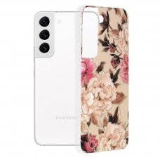 [Užsakomoji prekė] Dėklas skirtas Samsung Galaxy S22 5G - Techsuit Marble Series - Mary Berry Nude