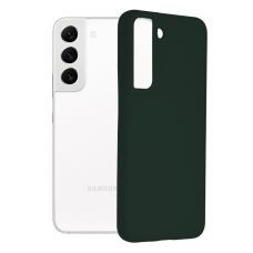 [Užsakomoji prekė] Telefono dėklas Samsung Galaxy S22 5G - Techsuit Soft Edge Silicone - Tamsiai Žalias