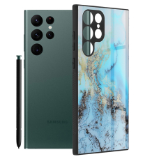 [Užsakomoji prekė] Dėklas skirtas Samsung Galaxy S22 Ultra 5G - Techsuit Glaze Series - Mėlynas Ocean JPA754