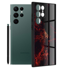 [Užsakomoji prekė] Dėklas skirtas Samsung Galaxy S22 Ultra 5G - Techsuit Glaze Series - Raudonas Nebula JPA754