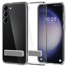 Akcija! Dėklas skirtas Samsung Galaxy S23 Plus - Spigen Ultra Hybrid S - permatomas