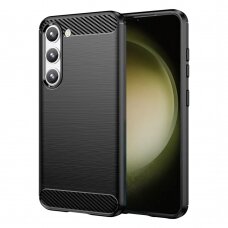 [Užsakomoji prekė] Dėklas skirtas Samsung Galaxy S23 Plus - Techsuit Carbon Silicone - Juodas GIJ593