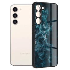 [Užsakomoji prekė] Dėklas skirtas Samsung Galaxy S23 Plus - Techsuit Glaze Series - Mėlynas Nebula