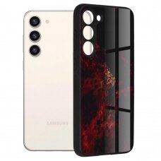 [Užsakomoji prekė] Dėklas skirtas Samsung Galaxy S23 Plus - Techsuit Glaze Series - Raudonas Nebula GIJ593