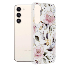 [Užsakomoji prekė] Dėklas skirtas Samsung Galaxy S23 Plus - Techsuit Marble Series - Chloe Baltas GIJ593