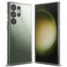 [Užsakomoji prekė] Dėklas skirtas Samsung Galaxy S23 Ultra - Ringke Fusion - permatomas