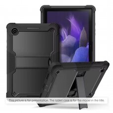 [Užsakomoji prekė] Dėklas Samsung Galaxy Tab A8 10.5 (2021) + Folie - Techsuit Rugged TabShell - Juodas