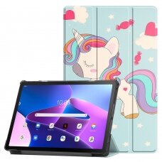 [Užsakomoji prekė] Dėklas Samsung Galaxy Tab S7 Plus / S8 Plus / S7 FE - Techsuit FoldPro - Unicorn