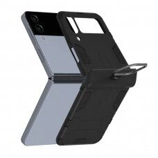 [Užsakomoji prekė] Telefono dėklas Samsung Galaxy Z Flip4 - Techsuit Silicone Shield - Juodas
