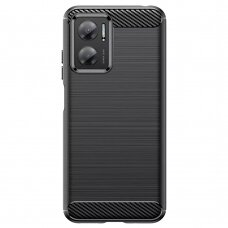 [Užsakomoji prekė] Dėklas skirtas Xiaomi Redmi 10 5G - Techsuit Carbon Silicone - Juodas