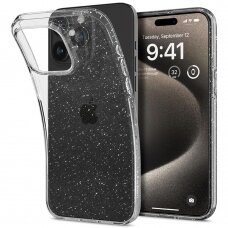 [Užsakomoji prekė] Dėklas iPhone 15 Pro Max - Spigen Liquid Crystal Glitter - Skaidrus - Blizgučiai
