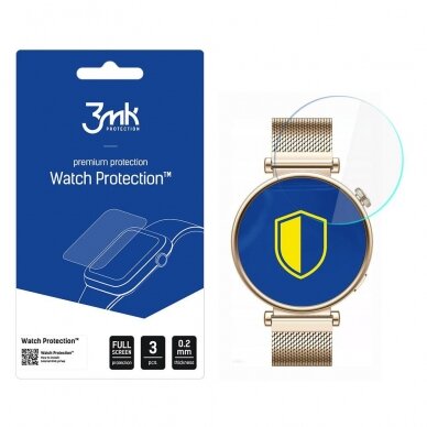 Huawei Watch GT 4 41mm -ekrano apsauga 3mk Watch Protection™ v. FlexibleGlass Lite Huawei Watch GT 4 41mm -ekrano apsauga 3mk Watch Protection™ v. FlexibleGlass Lite