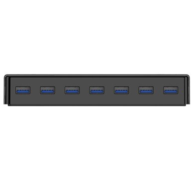 USB šakotuvas Hub Orico H7928-U3-V1 7x USB-A 3.0 – juodas 1