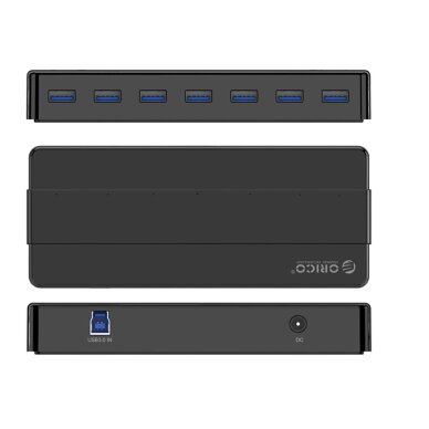 USB šakotuvas Hub Orico H7928-U3-V1 7x USB-A 3.0 – juodas 2 USB šakotuvas Hub Orico H7928-U3-V1 7x USB-A 3.0 – juodas 2