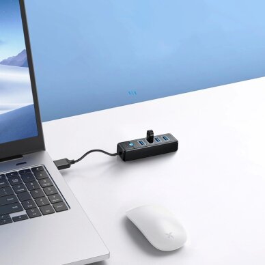 USB šakotuvas Hub Orico PW4U-U3 USB-A / 4x USB-A 3.0 – juodas 3 USB šakotuvas Hub Orico PW4U-U3 USB-A / 4x USB-A 3.0 – juodas 3