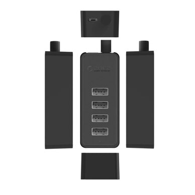 USB šakotuvas Hub Orico W5P-U2-030 4x USB-A 2.0 30 cm – juodas 2