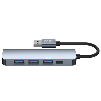 HUB Tech-Protect V0 5in1 USB-A - USB-A 3.0 / 3x USB-A 2.0 / USB-C - pilkas 2 HUB Tech-Protect V0 5in1 USB-A - USB-A 3.0 / 3x USB-A 2.0 / USB-C - pilkas 2