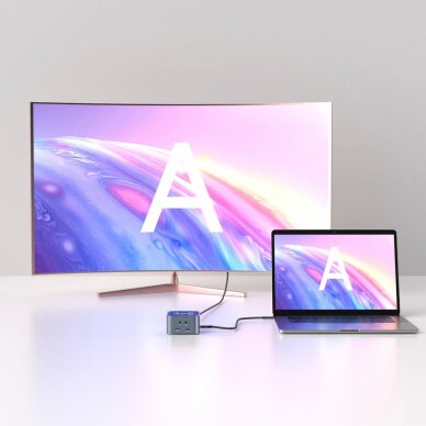 USB-C šakotuvas Wozinsky WHBC09Y8S 12in1 su belaidžio įkrovimo funkcija, aliuminis, 15 cm kabelis – pilkas 7 USB-C šakotuvas Wozinsky WHBC09Y8S 12in1 su belaidžio įkrovimo funkcija, aliuminis, 15 cm kabelis – pilkas 7