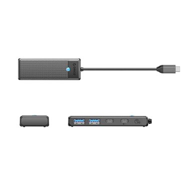 USB-C dokavimo stotis Orico PAPW2AC-C3 2x USB-A 3.0 + 2x USB-C 3.0 – juoda 1 USB-C dokavimo stotis Orico PAPW2AC-C3 2x USB-A 3.0 + 2x USB-C 3.0 – juoda 1