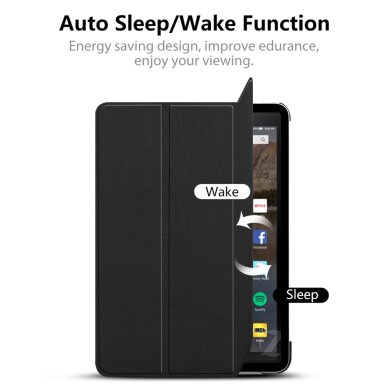 Akcija! Dėklas skirtas Amazon Fire HD 10 (2017/2019) - Techsuit FoldPro - Juodas  1