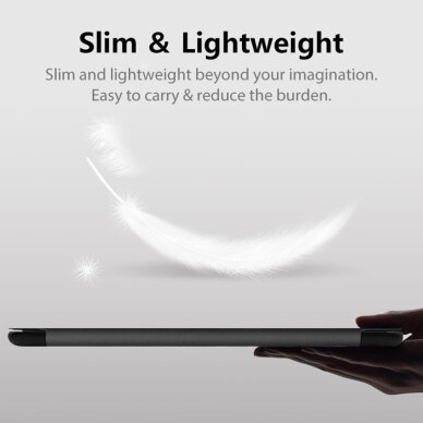 Akcija! Dėklas skirtas Amazon Fire HD 10 (2017/2019) - Techsuit FoldPro - Juodas  5