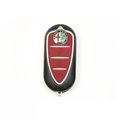 [Užsakomoji prekė] Dėklas raktui Alfa Romeo Mito, Giulietta, GTO - Techsuit Car Key Case (1019.01) - Juodas 4