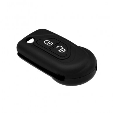 [Užsakomoji prekė] Dėklas raktui Citroen Berlingo, C1, C2, C3 - Techsuit Car Key Case (1021.04) - Juodas 2