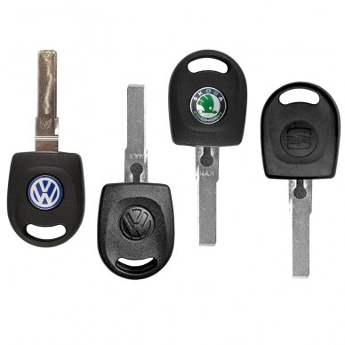 [Užsakomoji prekė] Dėklas raktui VW Bora, Lupo - Techsuit Car Key Case (1001.10) - Juodas 4