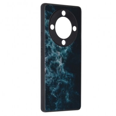 [Užsakomoji prekė] Telefono dėklas Honor Magic5 Lite - Techsuit Glaze Series - Mėlynas Nebula  5