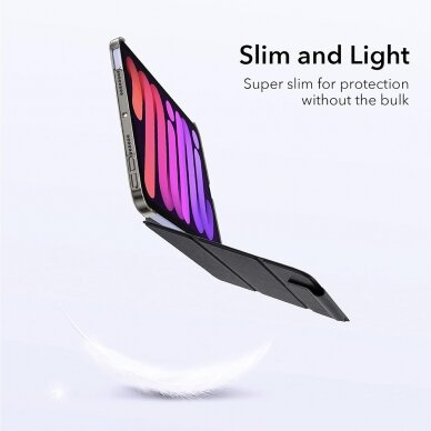 [Užsakomoji prekė] Dėklas iPad mini 6 (2021) - ESR Ascend Trifold - Juodas 6