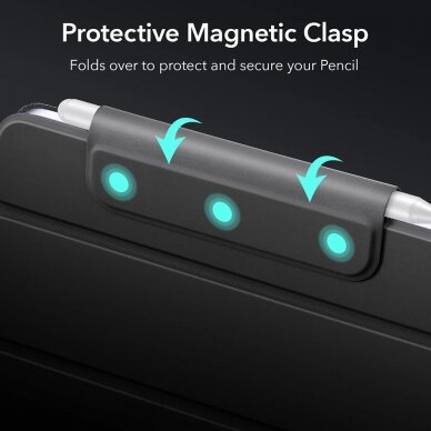 [Užsakomoji prekė] Dėklas iPad mini 6 (2021) - ESR Rebound Magnetic - Juodas 2