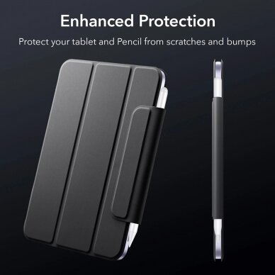 [Užsakomoji prekė] Dėklas iPad mini 6 (2021) - ESR Rebound Magnetic - Juodas 5