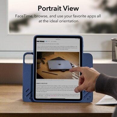 [Užsakomoji prekė] Dėklas iPad Pro 11" 2021 / 2022 - ESR Sentry Stand - Mėlynas 1