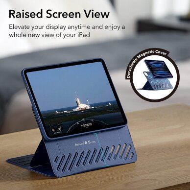 [Užsakomoji prekė] Dėklas iPad Pro 11" 2021 / 2022 - ESR Sentry Stand - Mėlynas 3