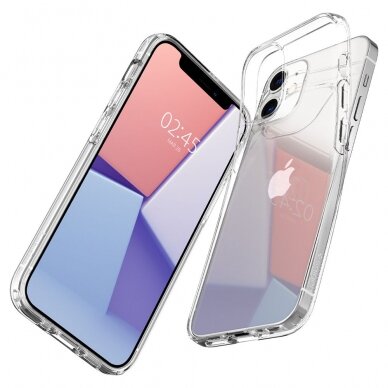 [Užsakomoji prekė] Dėklas skirtas iPhone 12 / 12 Pro - Spigen Liquid Crystal - permatomas  5