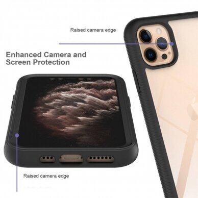 [Užsakomoji prekė] Dėklas skirtas iPhone 12 Pro Max + Folie - Techsuit Defense360 Pro - Juodas  4