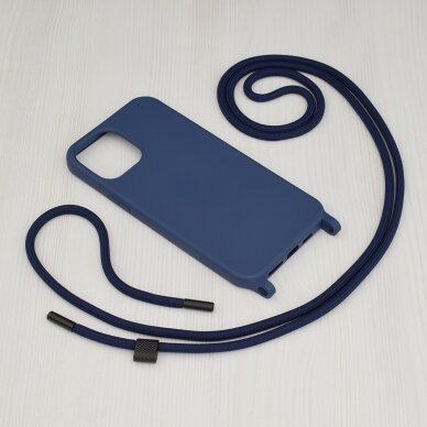 [Užsakomoji prekė] Dėklas skirtas iPhone 12 Pro Max - Techsuit Crossbody Lanyard - Mėlynas  1