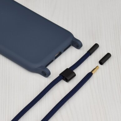[Užsakomoji prekė] Dėklas skirtas iPhone 12 Pro Max - Techsuit Crossbody Lanyard - Mėlynas  4