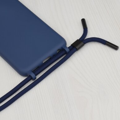 [Užsakomoji prekė] Dėklas skirtas iPhone 12 Pro Max - Techsuit Crossbody Lanyard - Mėlynas  5