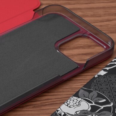 [Užsakomoji prekė] Dėklas skirtas iPhone 12 Pro Max - Techsuit eFold Series - Raudonas  2